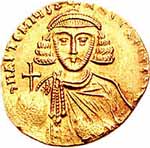 Solidus représentant Artémios dit Anastase II Empereur byzantin de 713 à 715