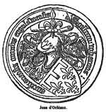 Sceau de Jean d'Orléans, comte d'Angoulême.