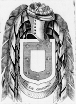 Armoiries de Jacques de Brézé (Statuts de l'Ordre du Croissant).