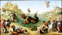 Tableau de Piero di Cosimo, Persée libère Andromède, 1510-1513 (Palais des Offices). 