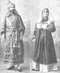 Munuza et Lampegia, représentation théâtrale (1901, Manuel Compañy). Source : wiki/Munuza/ domaine public