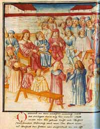 Hagenbach devant ses juges, par Diebold Schilling le Vieux. 