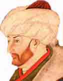Mehmet II le Conquérant ou Mehmed II Fatih Sultan de l'empire ottoman entre 1444 et 1446 puis entre 1451 et 1481