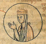 Liutgarde sur l'arbre généalogique des Ottoniens (13ème siècle).