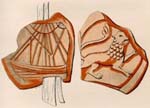 Représentation de la face et du dos d'un sceau (aujourd'hui disparu) ayant été la propriété de Harald. Source : wiki/ Haraldr Óláfsson/ Domaine public