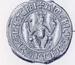 "Sceau de Amaury II de Lusignan Roi de Chypre en 1194-Roi de Jérusalem de 1197 à 1205"