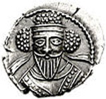 Monnaie de Vologèse V, roi des Parthes. Source :wiki/Vologèse V/ Licence : CC BY-SA 3.0