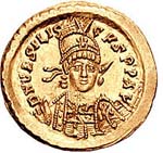 Portrait de Basiliscus sur une pièce de monnaie.