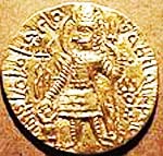 Pièce de Kanishka II Empereur de l'empire Kouchan de 225 à 245