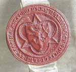 Sceau de Renaud III de Gueldre dit le Gros Duc de Gueldre et comte de Zutphen. Source : wiki/ Renaud III de Gueldre/ domaine public