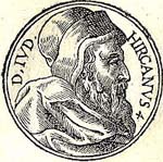 Hyrcanus était un leader hasmonéen (Maccabeean) du 2e siècle avant jc.(extrait de"Promptuarii Iconum Insigniorum" de Guillaume Rouille)