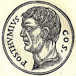 Aulus Postumius Albinus Homme politique de la République romaine ("Promptuarii Iconum Insigniorum" Guillaume Rouille)