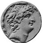 Pièce d'Antiochos VIII Roi séleucide qui règne de 125 à 114 av.jc-Co-roi de 114 à 96 avec son demi-frère Antiochos IX