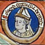 Détail du Rouleau généalogique des rois d'Angleterre, vers 1300, British Library, Royal 14 B VI.