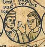 Charles de Lorraine et son frère Lothaire (Chronique de saint Pantaléon, 12ème siècle). 
