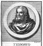 Portrait du roi wisigoth Théodoric II. Source : wiki/Théodoric II/ domaine public
