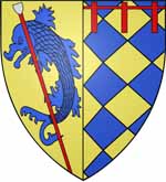 Blason de la cour du château de Jaligny d'après une matrice de sceau.