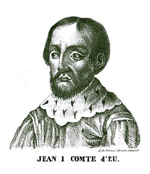 Jean, comte d'Eu (Normandie)-Seigneur d'Hastings en Angleterre. Source : wiki/ Jean d'Eu/ Domaine public