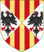 Armoiries des rois aragonais de Sicile. Source : wiki/Martin Ier (roi de Sicile)/ licence : CC BY-SA 3.0