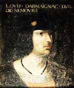 Portrait de Louis d'Armagnac, Comte de Pardiac, Duc de Nemours de 1500 à 1503, Comte de Guise de 1481 à 1503 (Château de Beauregard). Source : wiki/ Louis d'Armagnac/ domaine public