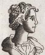 Portrait du 16ème siècle de l'impératrice Thermantia, épouse d'Honorius. Source : wiki/ Thermantia/ domaine public