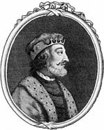 "Portrait fictif de Malcom III d'Écosse dit Malcolm Grosse Tête Roi d'Écosse de 1058 à 1093 (gravure du 18ème siècle)."