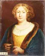 Portrait de Marie de Lorraine (1615-1688), fille de Charles Ier de Lorraine (1571-1640) (Château de Versailles). Source : wiki/ Marie de Guise (1615-1688)/ domaine public