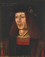 Portrait de Jacques IV d'Écosse ; Huile sur panneau (Galerie nationale d'Écosse)
