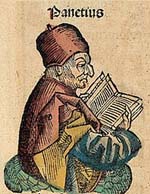 Panétios de Rhodes Philosophe stoïcien, représenté dans la Chronique de Nuremberg