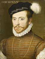 Portrait de Jacques de Savoie, duc de Nemours par François Clouet, Chantilly, Musée Condé. Source : wiki/Jacques de Savoie-Nemours domaine public