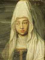 Marguerite de Wittelsbach dite Marguerite du Palatinat (Musée des Offices, Florence). Source : wiki/ Marguerite du Palatinat/ domaine public