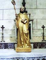"Statue de saint Benoît d'Aniane dans l'église d'Aniane"