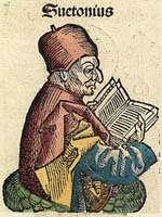 Illustration de Suétone issue de La Chronique de Nuremberg (1493).