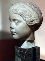 Buste représentant Lucilla. Seconde fille de l'empereur Marc Aurèle et de l'impératrice Faustine la Jeune