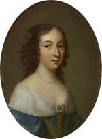 Portrait de Claire-Clémence de Maillé par Jean Marie Ribou (Musée Condé). Source : wiki/Claire-Clémence de Maillé/ domaine public