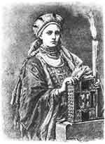 Dubravka duchesse des Polanes par Jan Matejko (1838-1893). Source : wiki/Dubravka/ domaine public