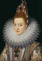 Portrait d'Isabella Clara Eugenia d'Espagne, archiduchesse d'Autriche ( musée Groeninge à Bruges en Belgique). 