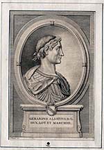 Portrait représentant celui du Médaillier de Lorraine Gérard d'Alsace dit Gérard 1er de Lorraine ou Gérard III de Nordgau (Source : Dom Calmet, 1762, Suite des portraits des ducs et duchesses de la Maison Royale de Lorraine)
