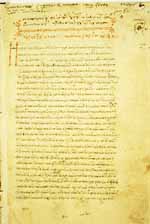 Commentaire du De caelo d'Aristote par Simplicius ou Simplice Philosophe néoplatonicien grec du 6ème siècle. Source : wiki/Simplicius (philosophe)/ Domaine public