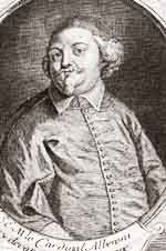 Giulio Alberoni Cardinal italien et Homme d'État espagnol. Source : wiki/Jules Alberoni/ domaine public