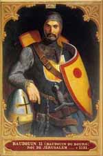Baudoin II (Baudouin du Bourg), roi de Jérusalem, huile sur toile, Versailles, musée national des châteaux de Versailles et de Trianon.