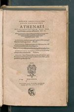 Deipnosophistae, 1535 de Athénée de Naucratis Érudit et grammairien grec