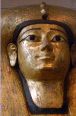 Masque du sarcophage d'Iâhhotep - Musée du Caire