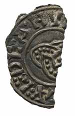 Morceau de penny de Ragnall Guthfrithson. Source : wiki/Rognvald II Gudfirdsson/ licence : CC BY-SA 4.0