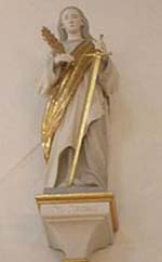 Sainte Reine à Drensteinfurt, Allemagne. Source : wiki/Reine (sainte)/domaine public