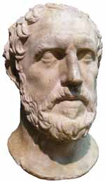 Buste de Thucydide, Musée royal de l'Ontario. (source :wiki/domaine public)