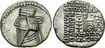 Monnaie de Mithridate IV. Source : wiki/Mithridate IV de Parthie/ Licence : CC BY-SA 3.0