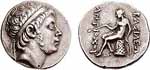 Monnaie frappé sous Antiochos Hiérax dit l'Épervier Prince séleucide. Source : wiki/ Antiochos Hiérax/ licence : CC BY-SA 2.5