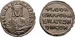 Follis de Léon VI le Sage Empereur byzantin de 886 à 912. Source : wiki/ Léon VI le Sage/ licence : CC BY-SA 3.0