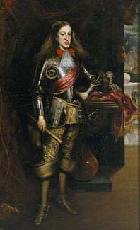 Charles II en armure, par Juan Carreño de Miranda, 1681.
